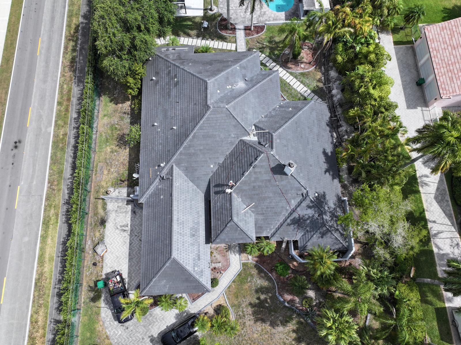 New concrete tile roof installed in Davie FL